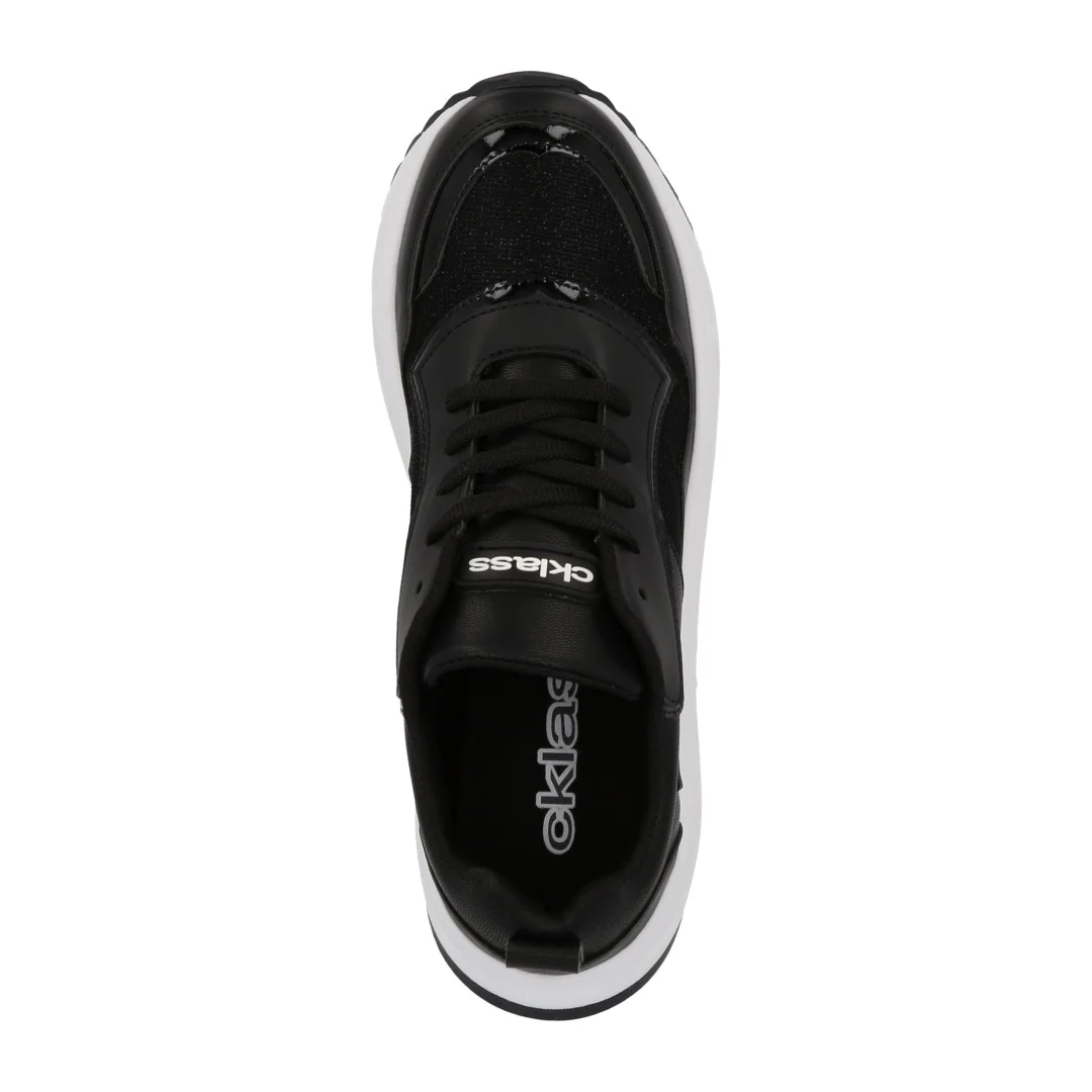 DÚO 667 TENIS DE PISO COLORES NEGRO Y HUESO 08048 - Image 6