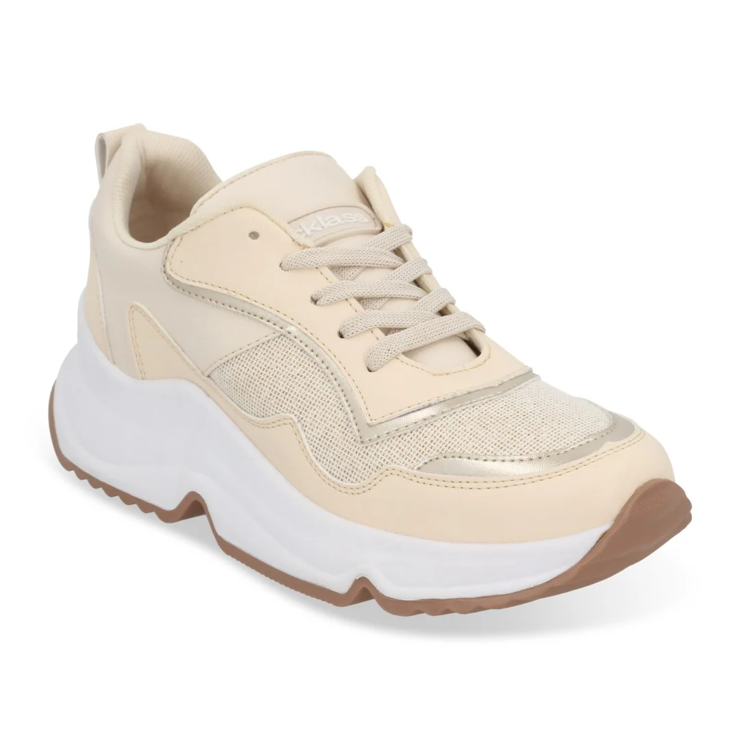 DÚO 667 TENIS DE PISO COLORES NEGRO Y HUESO 08048 - Image 8