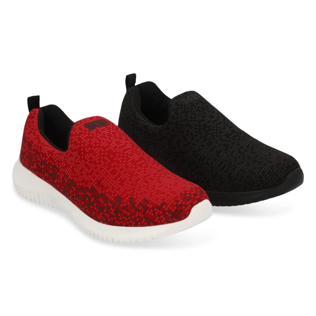 DUO 724 TENIS SUPER SPORT JUNIOR NEGRO Y ROJO 60357