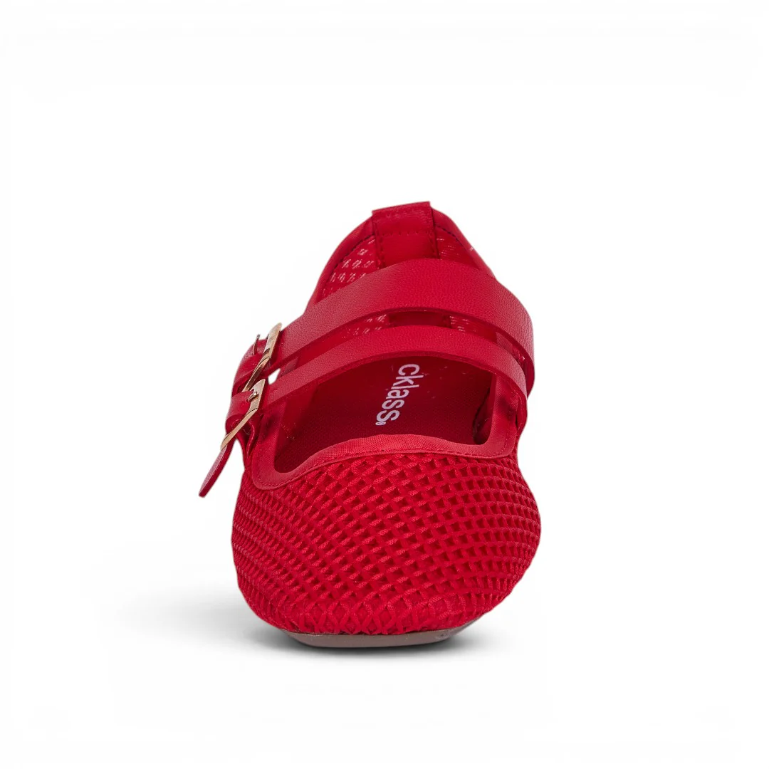 DÚO 767 BALERINAS TRENDY ROJO Y NEGRO - Image 6