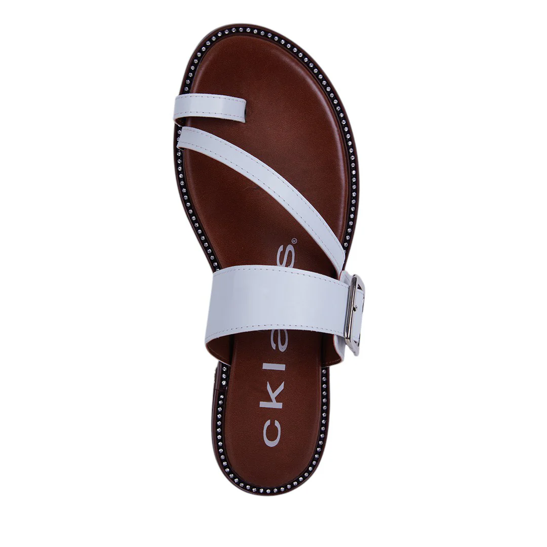 DÚO 784 SANDALIAS DE PISO BLANCO Y CAFÉ - Image 10