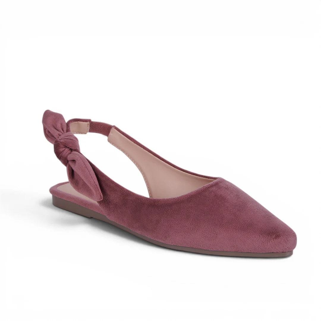 DÚO 804 BALERINAS CON MOÑO ROJO Y MAUVE - Image 3