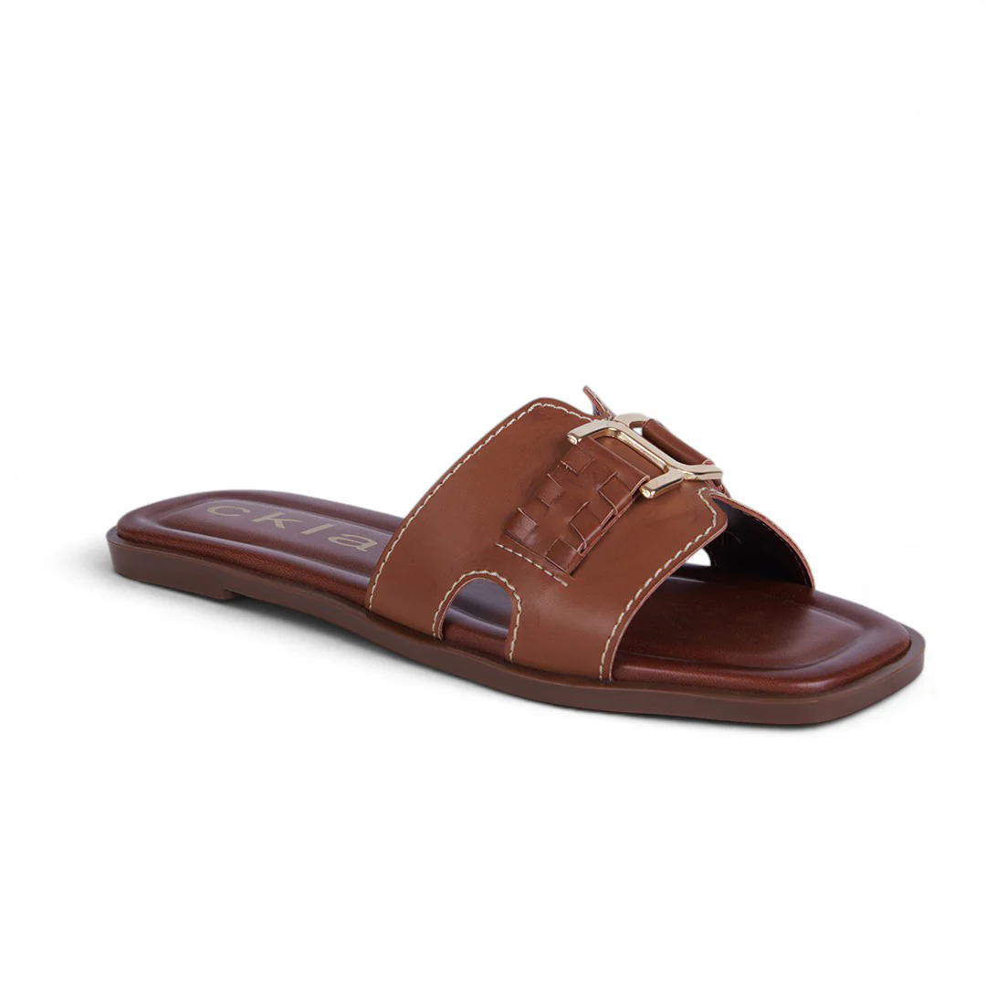 DÚO 809 SANDALIAS CON HERRAJE HUESO Y MIEL - Image 2