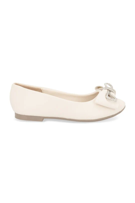 DÚO BALERINA VESTIR HUESO Y NEGRO CON ADORNO DUO 346 / 17826 - Image 3