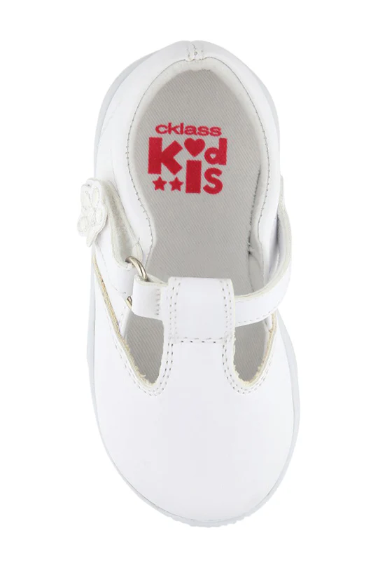 Dúo de zapato casual blanco y rosa con adorno 30893 - Image 4