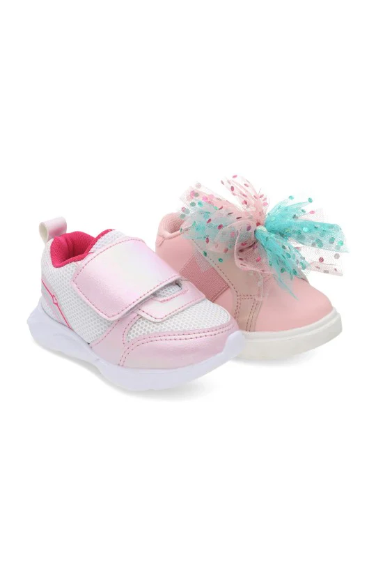 DÚO TENIS DEPORTIVO BLANCO Y TENIS CAUSAL ROSA DÚO 380 / 53022