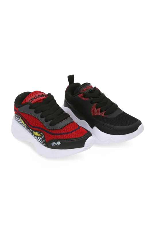 DUO TENIS DEPORTIVO NEGRO Y ROJO DUO 390 / 56556