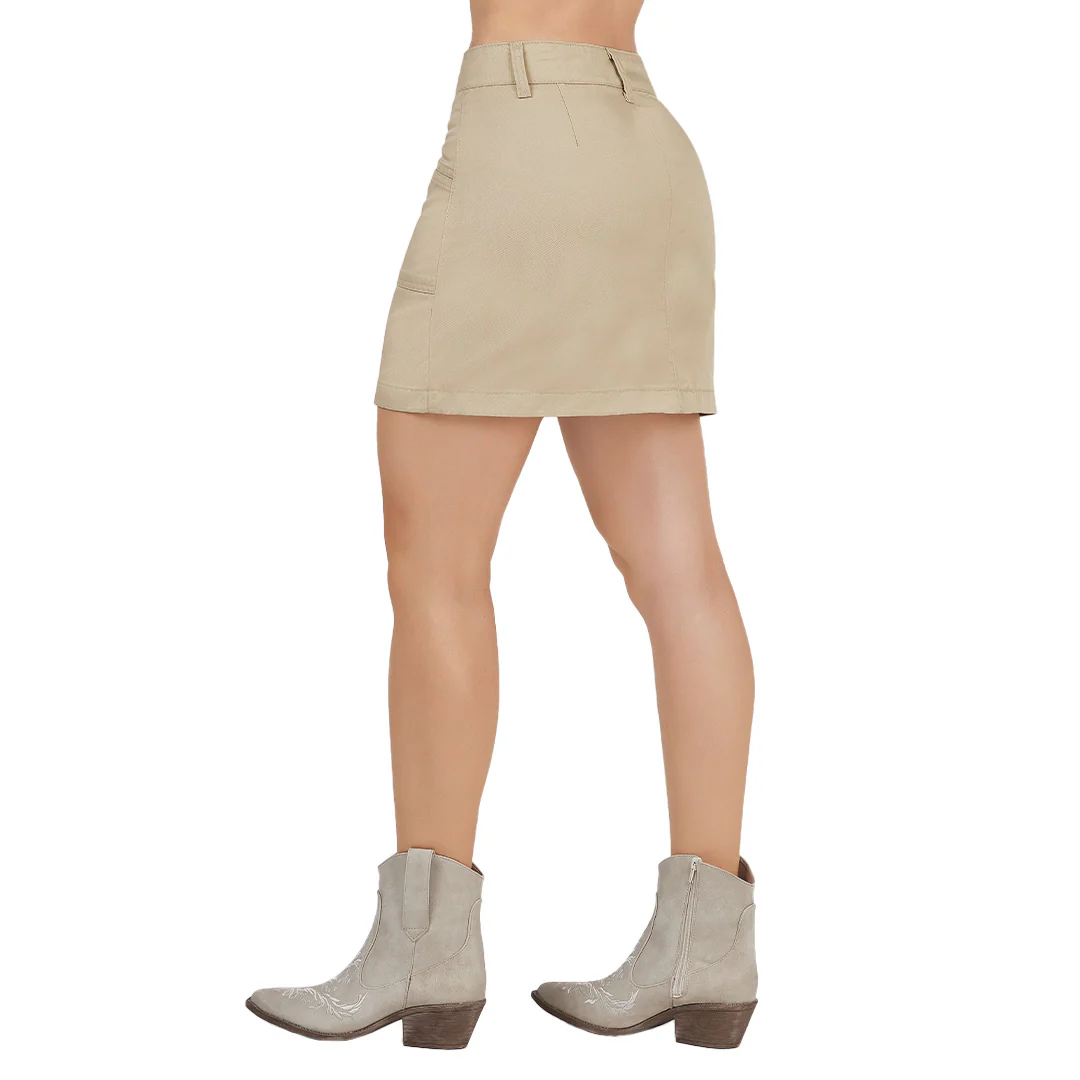 FALDA BEIGE CORTA MUJER 51269 - Image 2