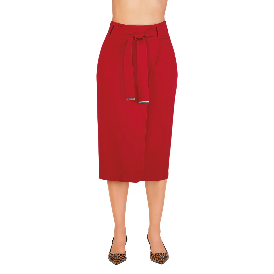 FALDA ROJA CRUZADA 91262