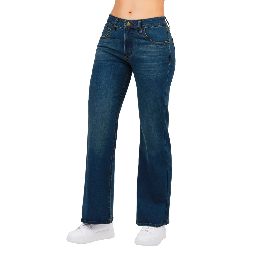 JEANS BOOTCUT LAVADO ENTERRADO MEZCLILLA 51274