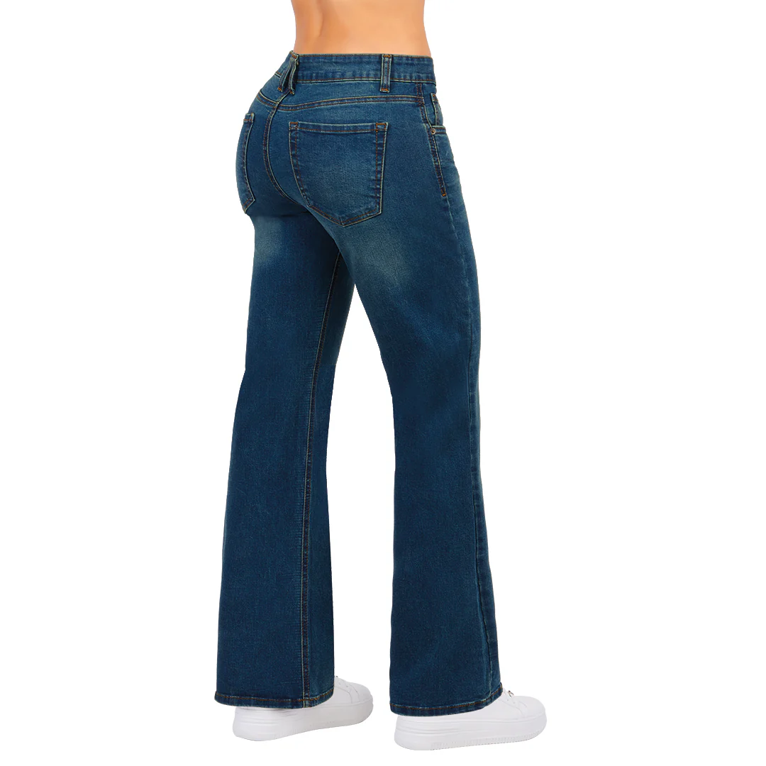 JEANS BOOTCUT LAVADO ENTERRADO MEZCLILLA 51274 - Image 2