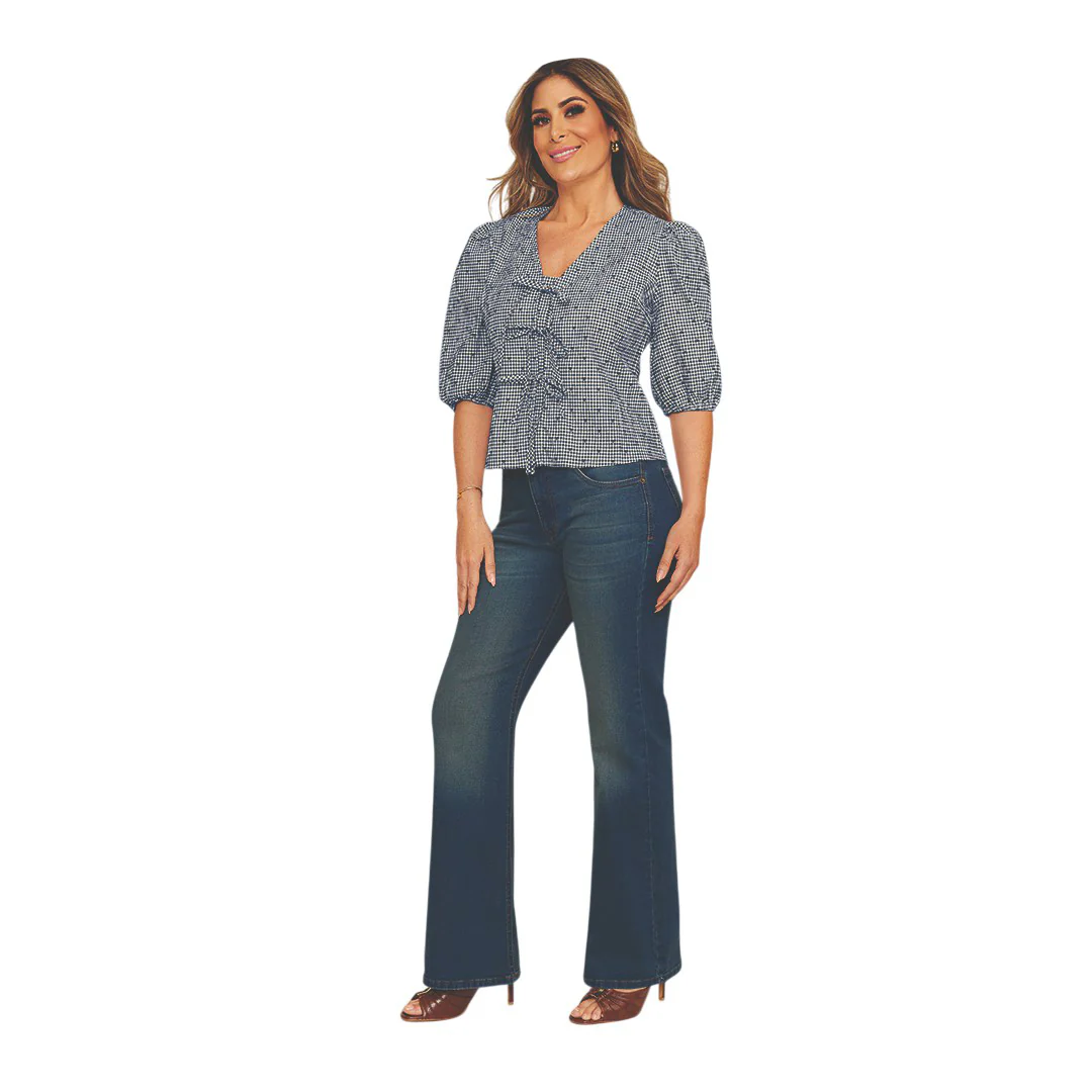 JEANS BOOTCUT LAVADO ENTERRADO MEZCLILLA 51274 - Image 3