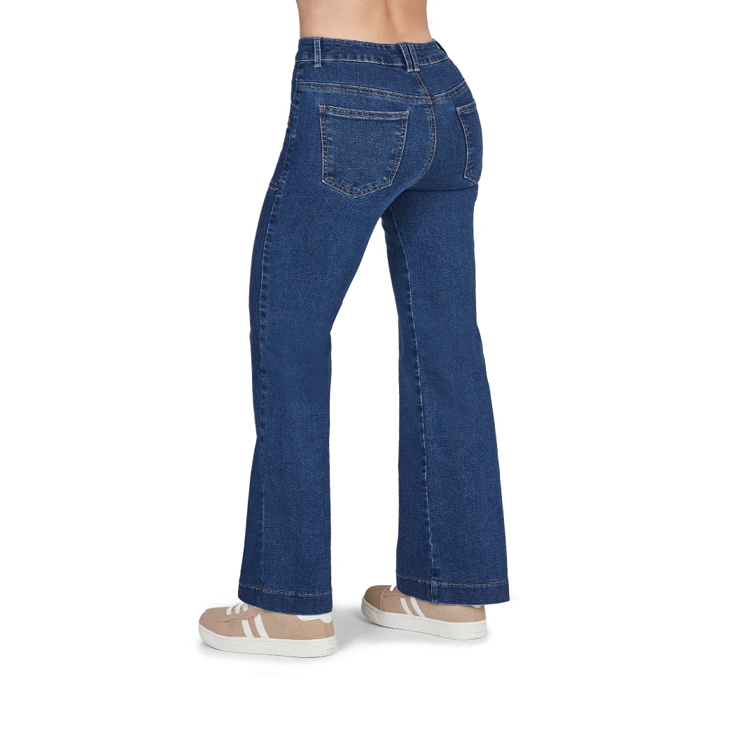 JEANS DE MEZCLILLA CON BOLSAS DE PARCHE MUJER 59028 - Image 2