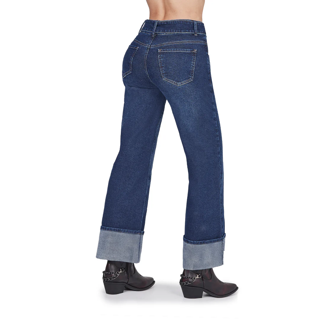 JEANS DE MEZCLILLA CON CINTO 51088