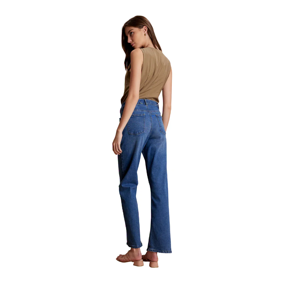 JEANS MEZCLILLA AZUL ASIMÉTRICO 59032 - Image 4