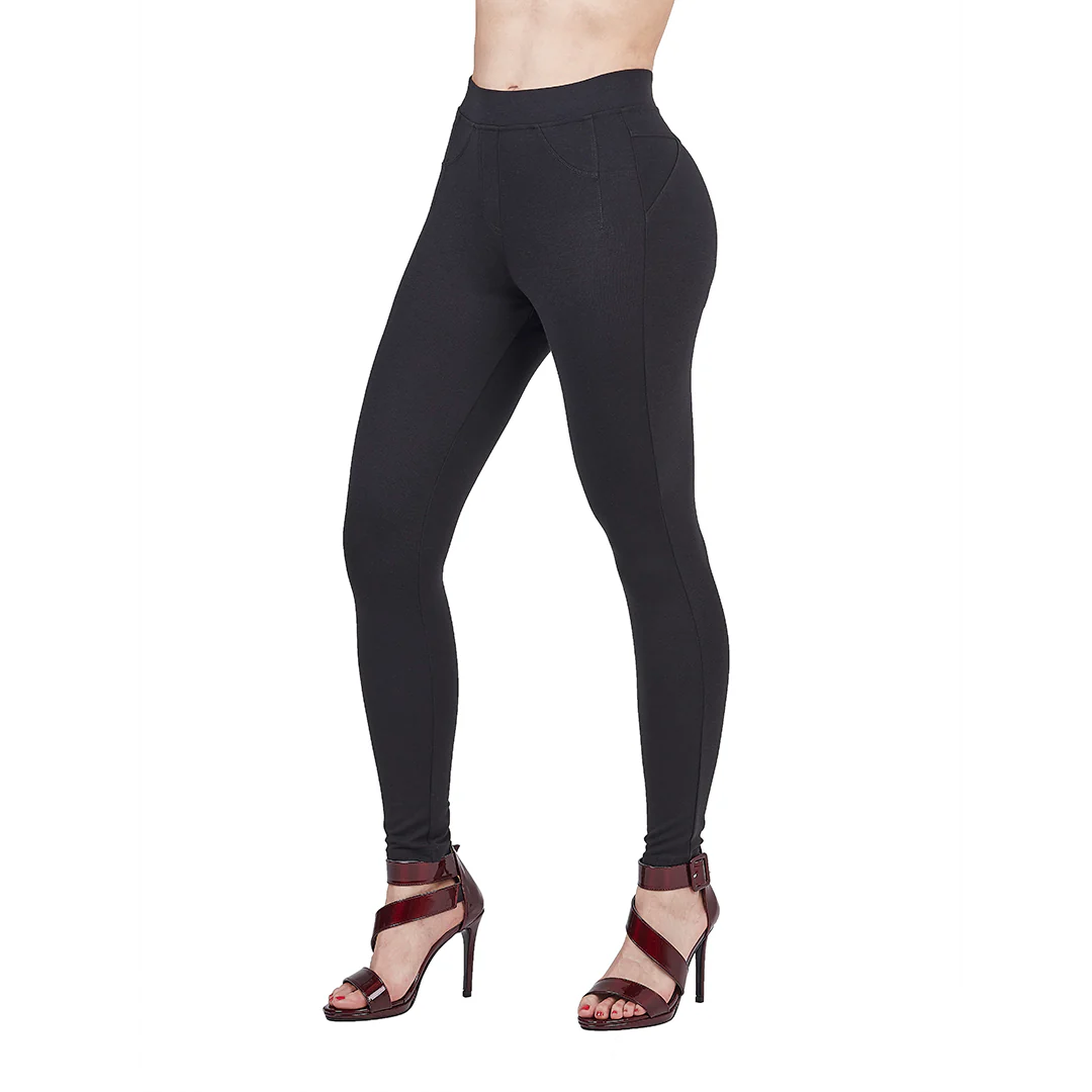 JEANS NEGROS ESTILO COLOMBIANO MUJER 07100