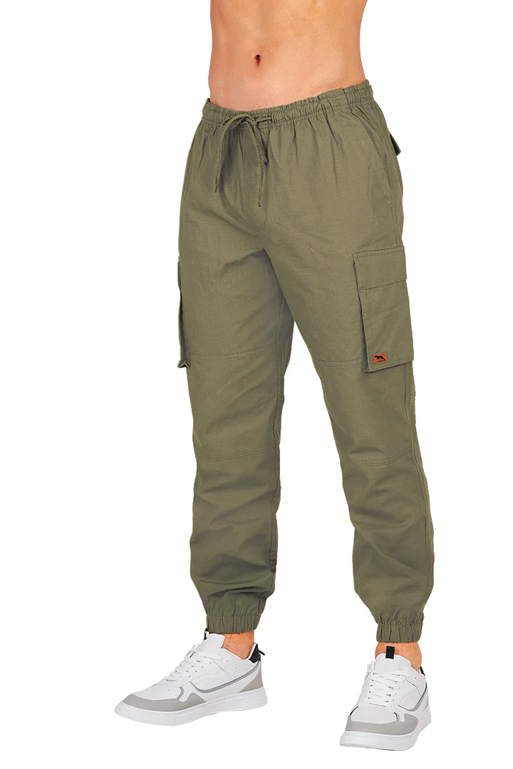 JOGGER VERDE CON BOLSAS CARGO 94261 - Image 2