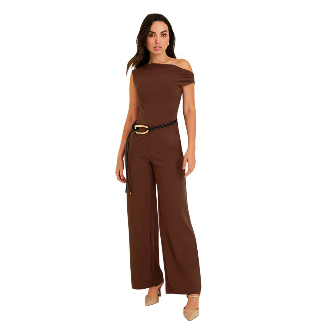 JUMPSUIT CAFÉ ASIMÉTRICO 49079