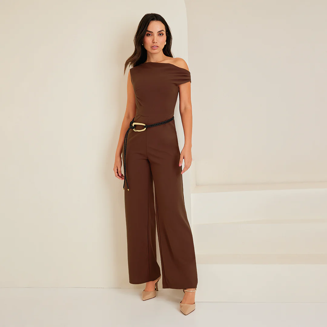 JUMPSUIT CAFÉ ASIMÉTRICO 49079 - Image 4