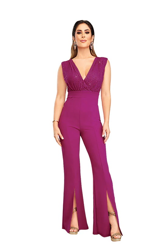 JUMPSUIT ROSA CON PEDRERIA 94249