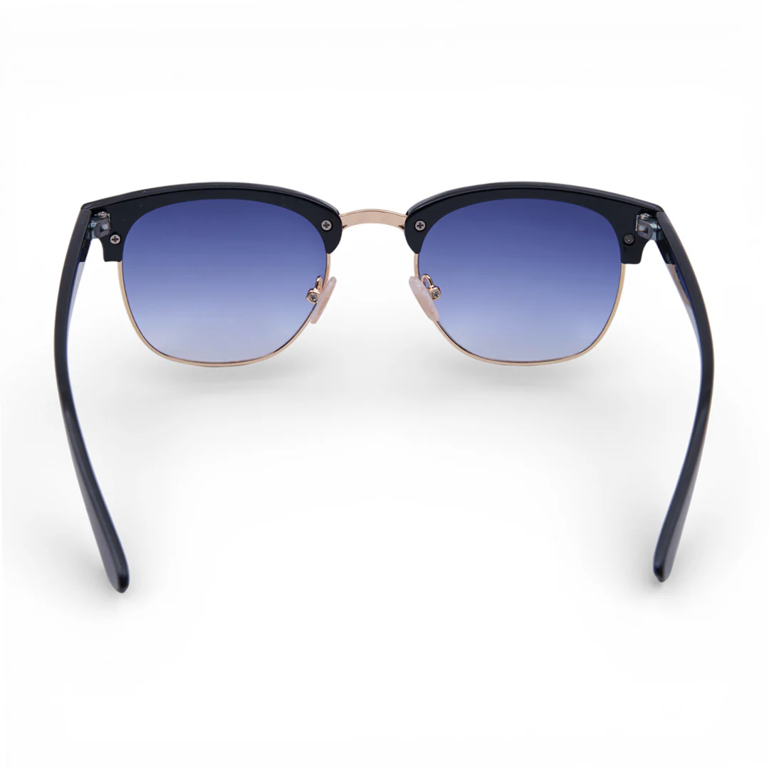 LENTES DE SOL ARMAZÓN NEGRO Y MICA AZUL 05944 - Image 2