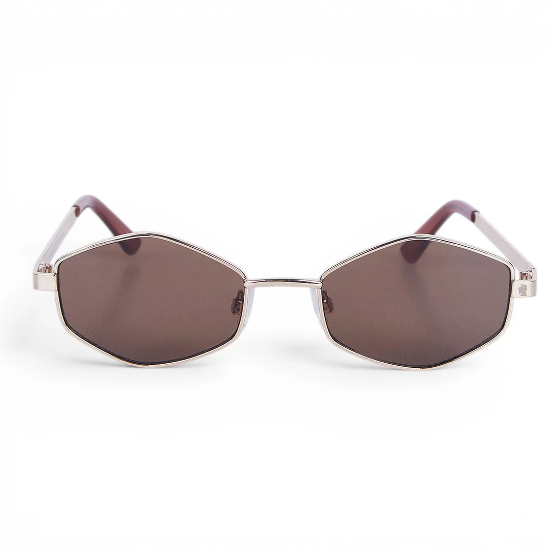 LENTES DE SOL GEOMÉTRICOS CAFÉ 05948 - Image 4
