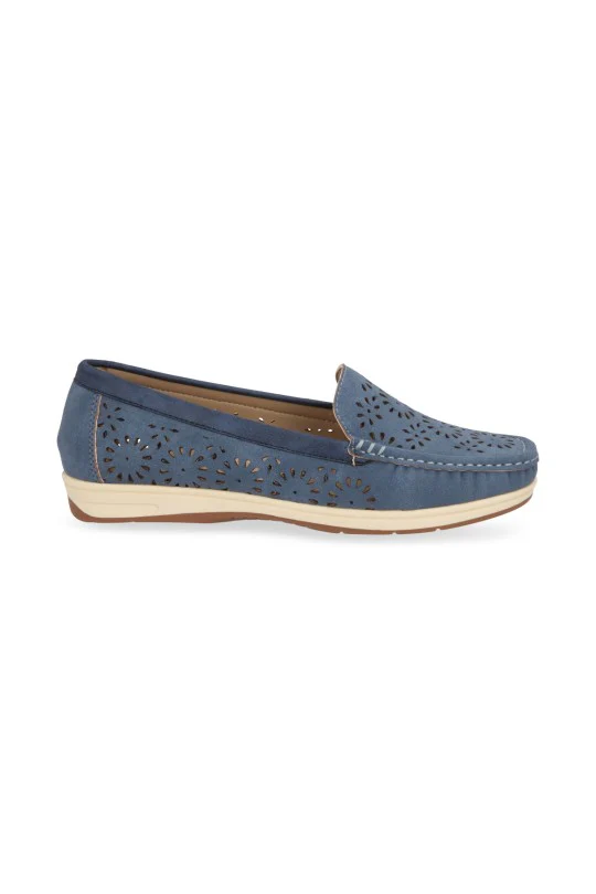 MOCASIN AZUL CON PERFORADO 71225 - Image 2