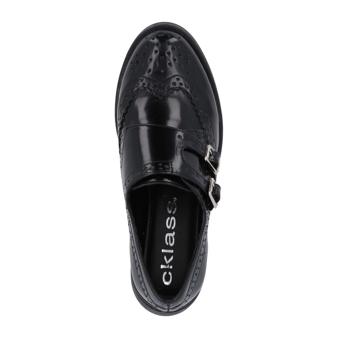 MOCASÍN CASUAL NEGRO CON HEBILLAS 47224 - Image 5