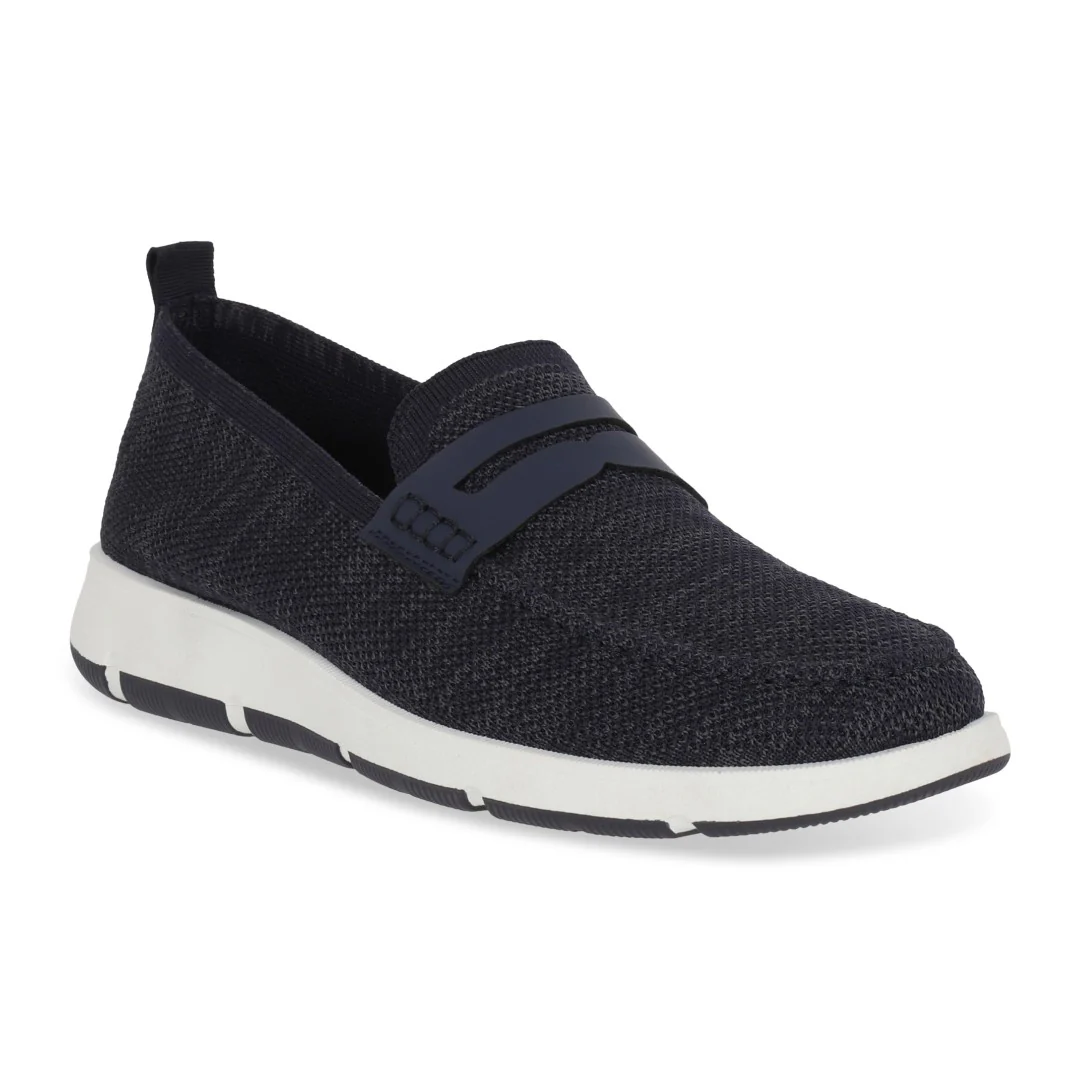 MOCASÍN DE PISO CABALLERO MARINO TEXTIL 73412 - Image 6