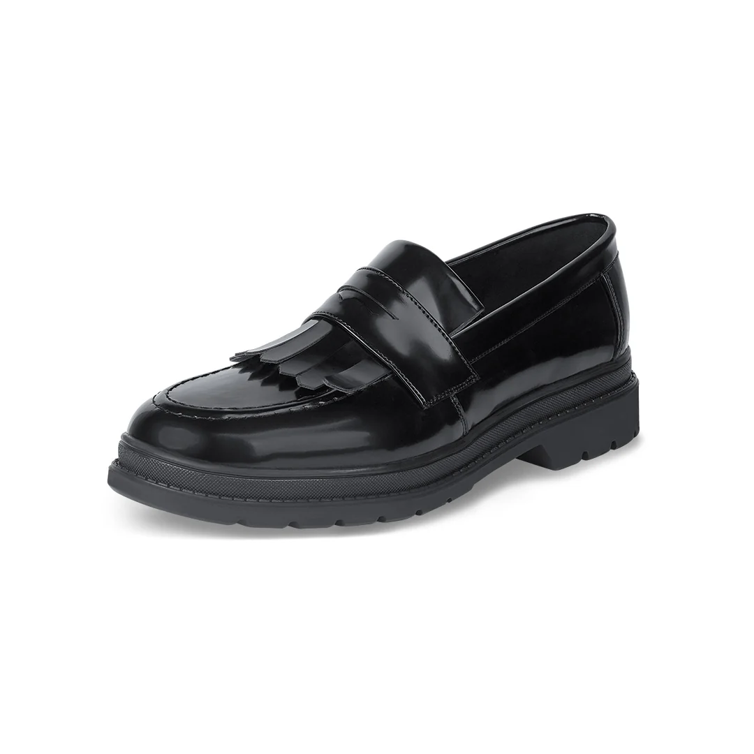 MOCASÍN DE PISO NEGRO TIPO CHAROL 47245