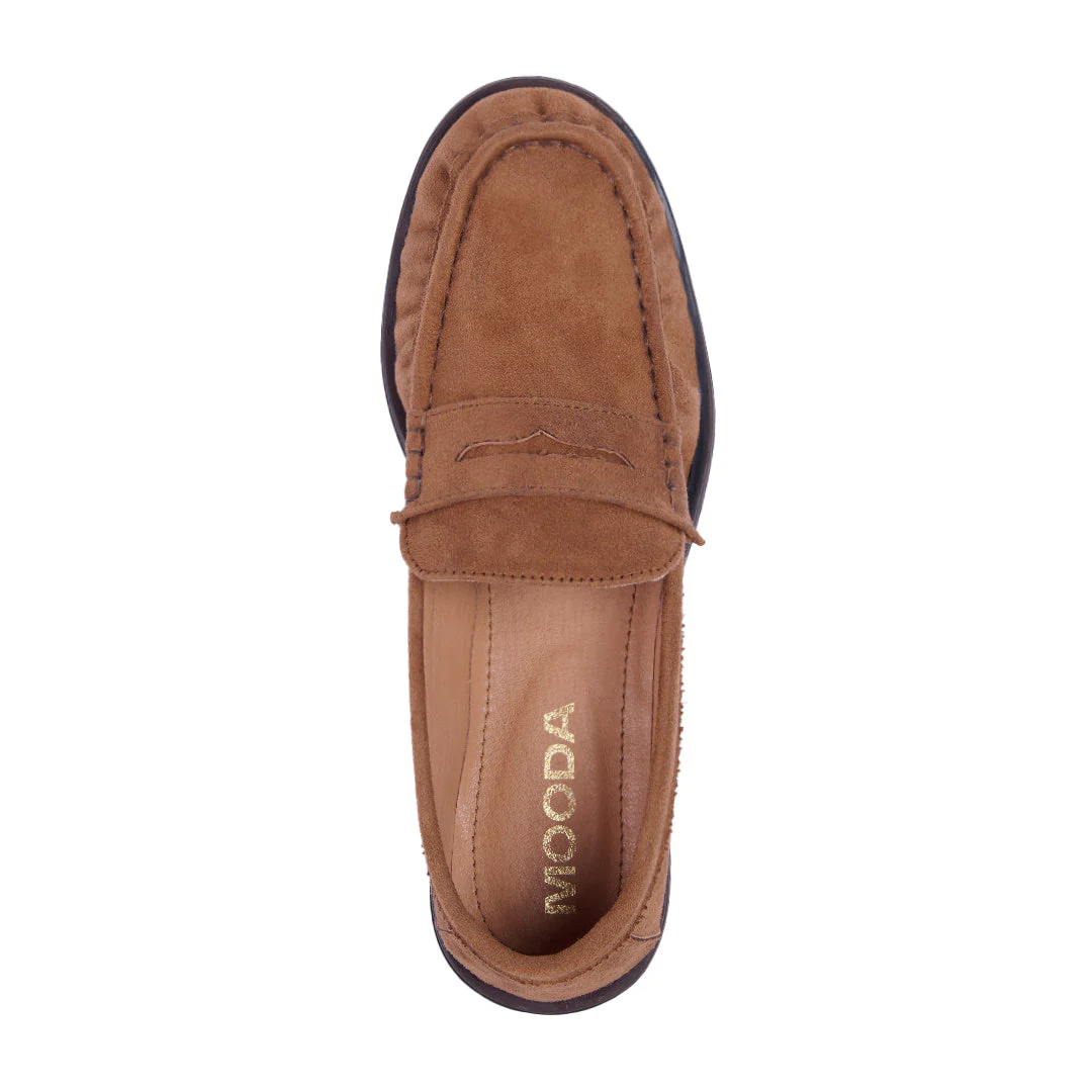 MOCASÍN FRUNCIDO PESPUNTE MIEL 15212 - Image 5