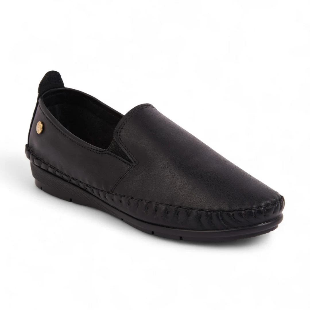 MOCASÍN PISO MIEL Y NEGRO PUNTADAS 44366 - Image 2