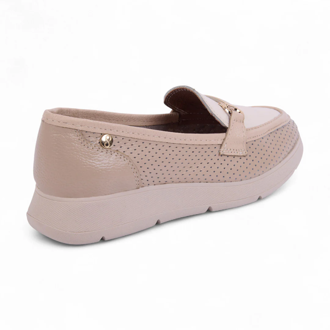 MOCASÍN PLATAFORMA BEIGE BICOLOR 36347 - Image 3