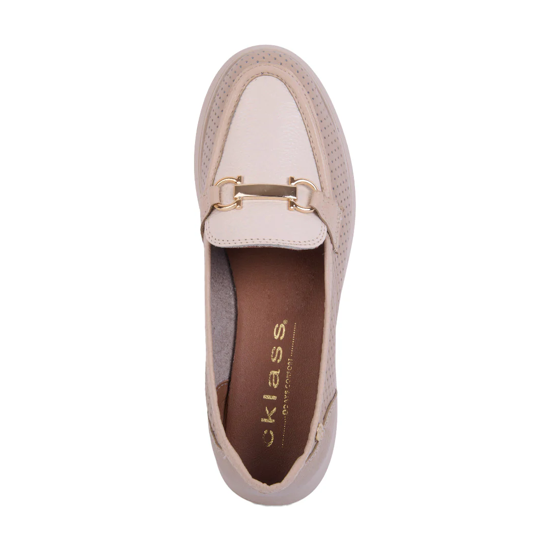 MOCASÍN PLATAFORMA BEIGE BICOLOR 36347 - Image 5