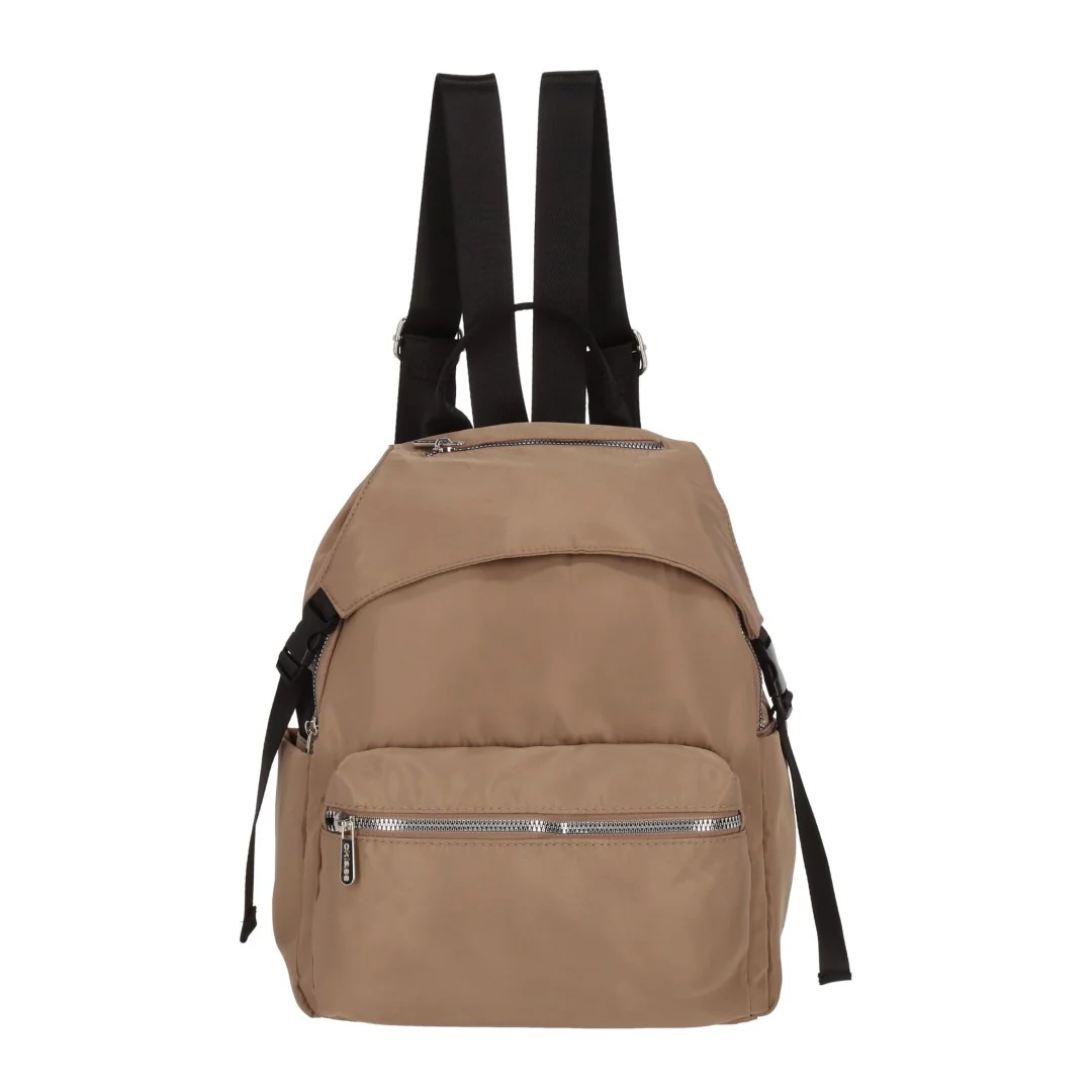 MOCHILA COLOR BEIGE CON CORREAS AJUSTABLES 85042