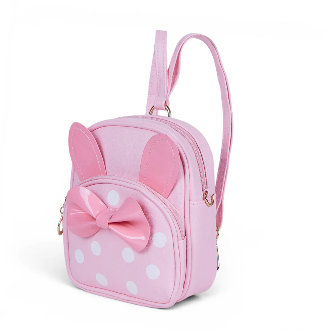 MOCHILA CON OREJAS Y MOÑO ROSA 72052 - Image 3