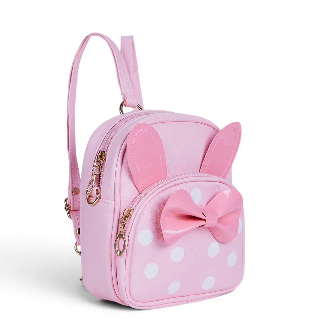 MOCHILA CON OREJAS Y MOÑO ROSA 72052 - Image 4