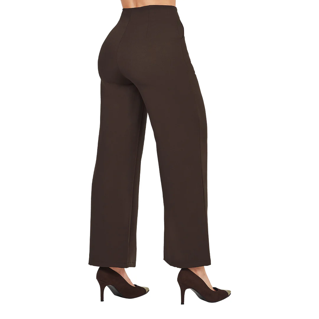 PANTALÓN CAFÉ RECTO MUJER 31563 - Image 2