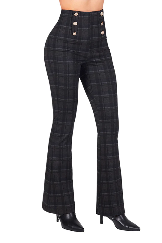 PANTALÓN MULTICOLOR A CUADROS 97068 - Image 2