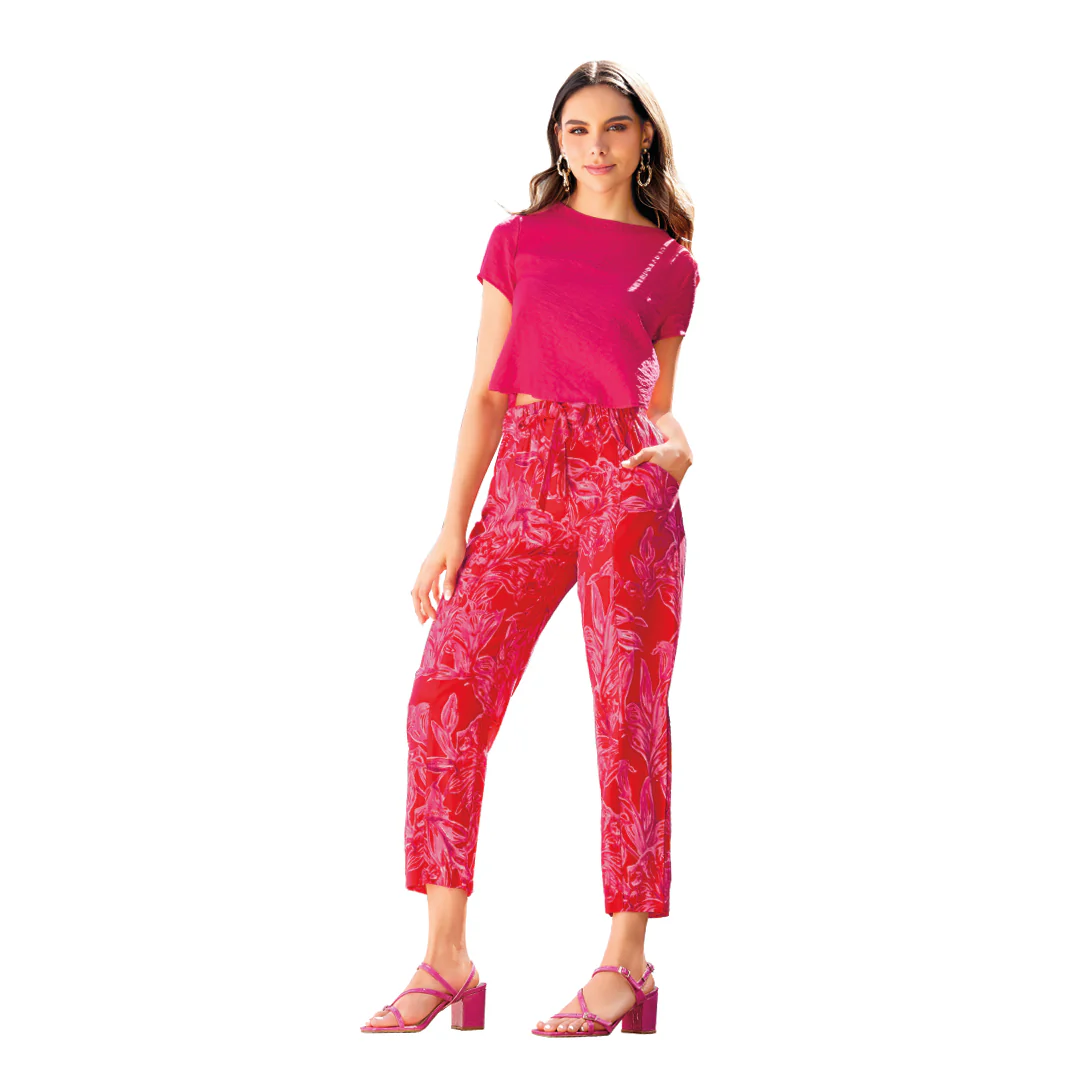 PANTALÓN MULTICOLOR ESTAMPADO 90481