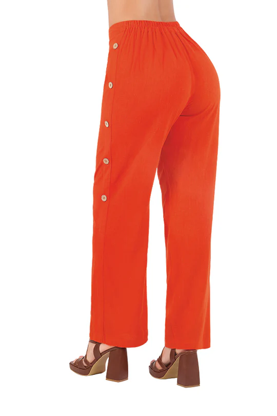 PANTALÓN NARANJA AMPLIO 99263 - Image 2