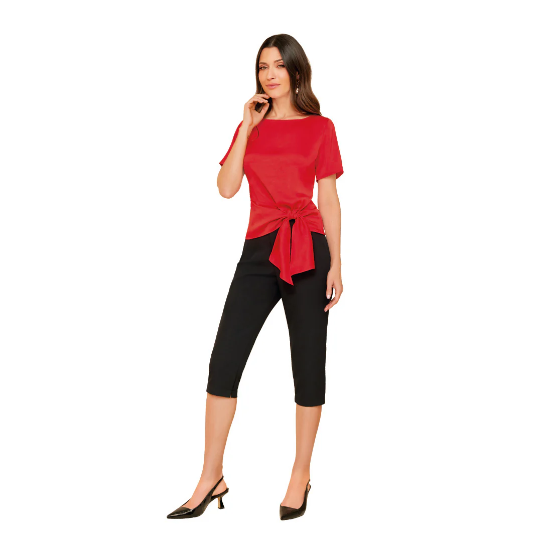 PANTALÓN NEGRO CAPRI 91560 - Image 3