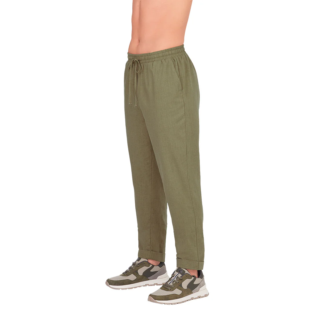 PANTALÓN VERDE CINTURA ELÁSTICA 91455