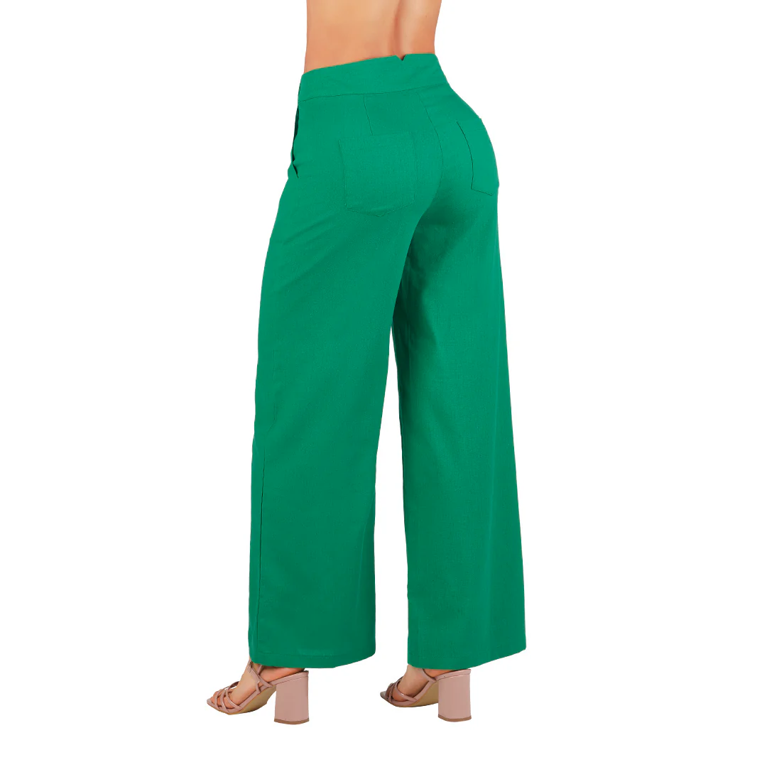 PANTALÓN VERDE RECTO 90141 - Image 2