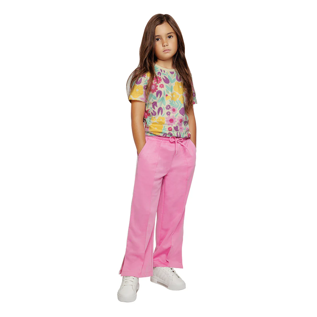 PANTS ROSA CON CINTURA ELÁSTICA 92070