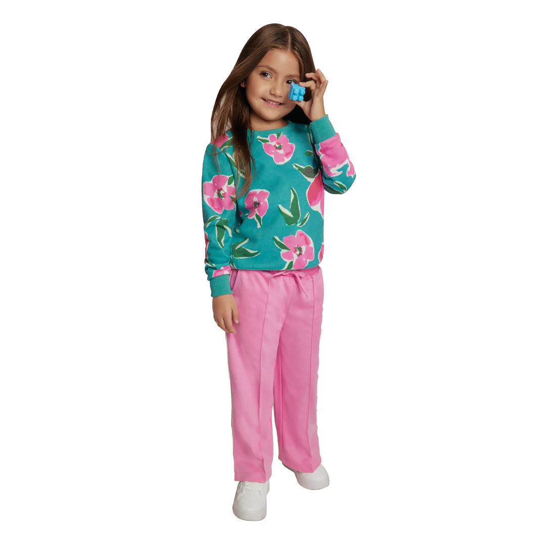 PANTS ROSA CON CINTURA ELÁSTICA 92070 - Image 2