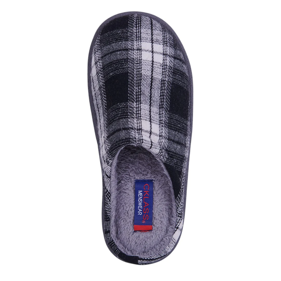 PANTUFLA TEXTIL CUADROS NEGRO 71486 - Image 5