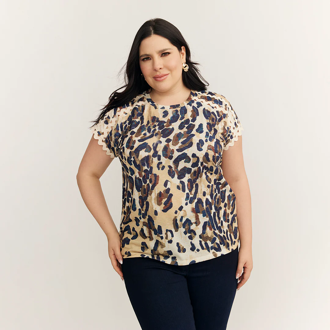PLAYERA ANIMAL PRINT MANGA CORTA 95262 - Image 3