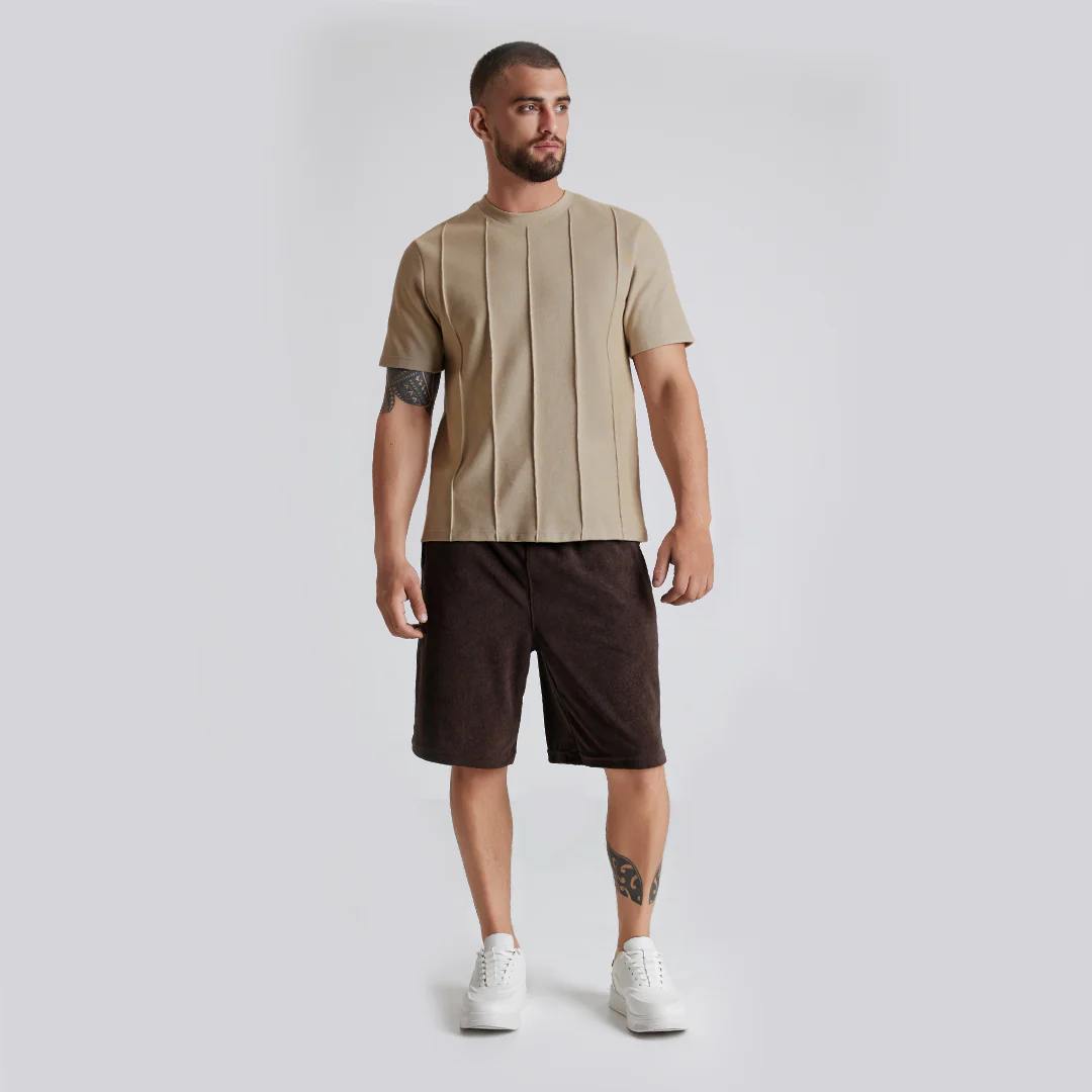 PLAYERA BEIGE TEXTURA 48137 - Image 2