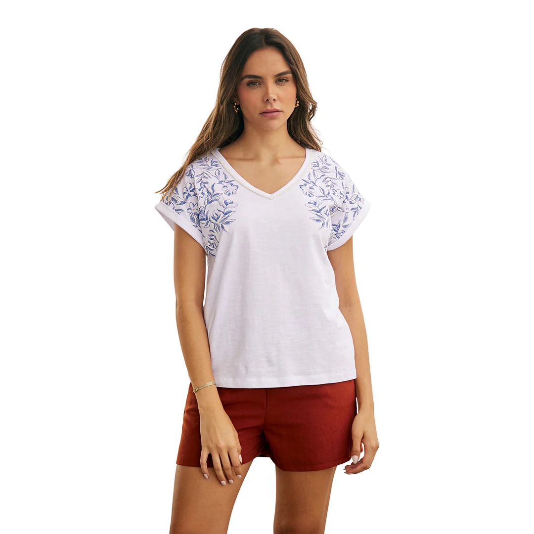 PLAYERA BLANCO ESTAMPADO 98296